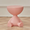 Cute Shaped Round Multi Functional Ottoman Aent Table - Side Table/Small Night Stand for Living Room/Bedroom/Kitchen/Bathroom Home Furniture