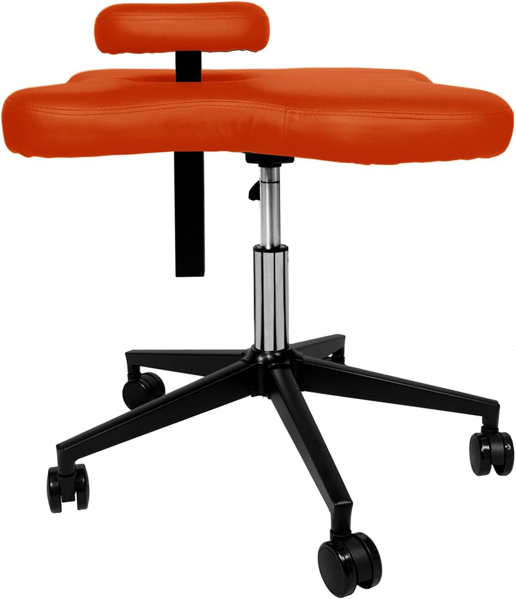Hans Meditation Chair,Cross Legged Kneeling Chair for Ergonomic Posture Corrective Seat (Orange) (211)