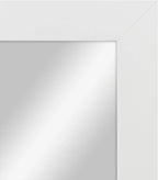 50"x14" Door Mirror, Full Length Wall Mounted, Over The Door Mirror, Full Body, Hanging Rectangle-White