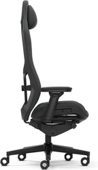 Fractal Design Refine Mesh Dark Gaming Chair - Ergonomic Office Desk Chair Functionality with 4D Adjustable Armrests, High-Back Support, Lumbar Cushion, and Breathable Mesh