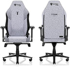 Secretlab Titan Evo Cookies & Cream Gaming Chair - Reclining - Ergonomic & Comfortable Computer Chair with 4D Armrests - Magnetic Head Pillow & 4-Way Lumbar Support - Small - Gray - Fabric