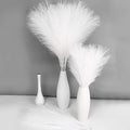 MAKHOT White Pampas Grass Decor Fluffy, Faux Pampass White Small Fake Pampas 30"-5 Pcs Pampass Grass Floral WhiteFlowers Filler for Floor Vases, WhitePampas for Home Vase Decor