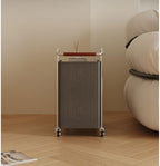 Tiny Side Table Modern Trolley Rack Simple Mobile Side Table Cabinet Home Living Room Leisure Tea Bar