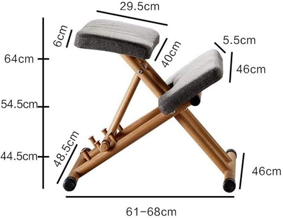 FMURY Orthopedic Chair Kneeling Chair Computer Chair Home Lift Leisure Chair Office Chair Learning Chair(Gray)