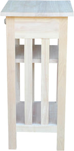 International Concepts Unfinished Mission Telephone Stand