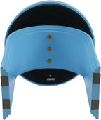ROCITY Round Side Table, Modern Wood End Table with Sturdy Base, Small Blue Drink Table for Living Room, Bedroom and Small Spaces