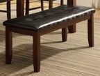 Milton Greens Stars Alicante Bench, 48 by 17 by 19-Inch, Dark Brown