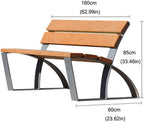 Patio Benches for Outdoors Creative Outdoor Bench Park Chair Square Galvanized Sheet Seat Community Landscape Leisure Garden Benches for Outdoors