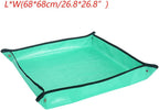 Alnicov Gardening Plant Repotting Pad,Waterproof Gardening Transplanting Mat Foldable Indoor Garden Mat for Home Garden Plant Care,68cm x 68cm