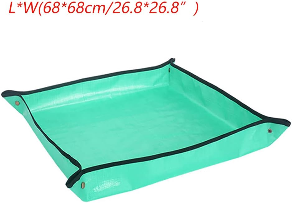 Alnicov Gardening Plant Repotting Pad,Waterproof Gardening Transplanting Mat Foldable Indoor Garden Mat for Home Garden Plant Care,68cm x 68cm