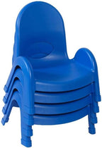 Angeles Value Stack 5" Child Chair, Royal Blue, 4 Pack, Stackable Ergonomic Seating Solution for Classrooms and Homeschools