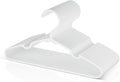 VTRIN Baby Hangers 20 Pack Large Capacity Hard Plastic Kids Hangers Suitable for All Clothes of Infant and Toddler, Such as Short, Shirts and Thick Coats, White
