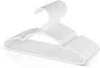 VTRIN Baby Hangers 20 Pack Large Capacity Hard Plastic Kids Hangers Suitable for All Clothes of Infant and Toddler, Such as Short, Shirts and Thick Coats, White