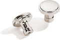 khtumeware 10 Pack Knob Polished Nickel Cabinet Knobs Solid Heavy Duty Knobs Drawers Bi-Fold Door Knob Cabinet Hardware for Kitchens Bathroom