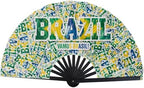 USA Folding Hand Fan 4th of July Outfits for Women World Soccer Cup 2026 Merchandise Patriotic Decorations