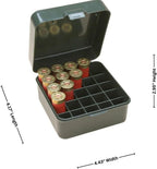 MTM Case-Gard S25D-11 Shotshell box, 25 Round, Flip Top, Mechanical hinge, USA Made, Forest Green
