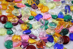 Allstarco 25x18mm Red CH17 Octagon Acrylic Pirate Treasure Gems Plastic Jewels For Party & Games, Table Scatter, Vase Fillers, Wedding Decor Gemstones Favors - 40 Pieces