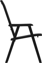 Flash Furniture Paladin Black Outdoor Folding Patio Sling Chair with Black Frame (2 Pack)