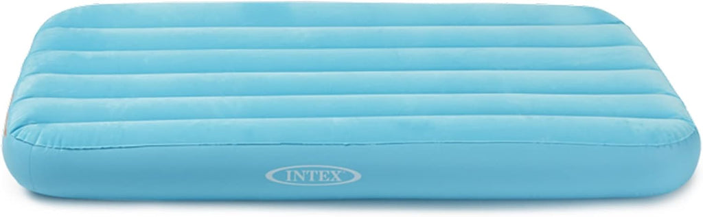 INTEX 66803EP Cozy Kidz Inflatable Airbed: Fiber-Tech – Velvety Soft Surface – Carry Bag Included – Color May Vary – 34.5" x 62" x 7"