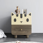 Nightstands Children's Bedside Table Wood Legs Simple Boy Girl Small Cabinet Bedside Storage Locker for Bedroom Nursery Children's Room Bedside Tables