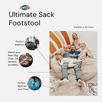 ULTIMATE SACK | 2 Ft Pouf Ottoman | Cloud Fur | Foam Filled - Removable Washable Cover