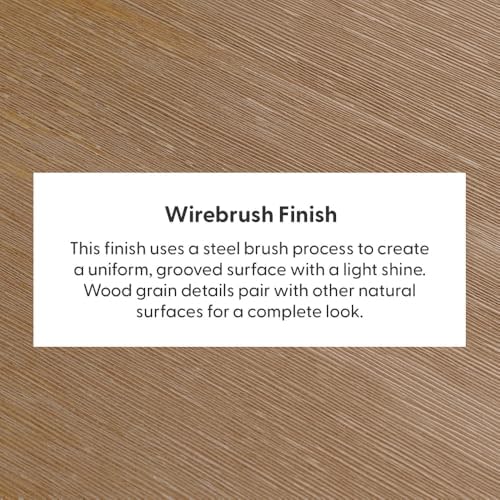 Plank+Beam 72 Inch Farmhouse Dining Table, Solid Wood Rustic Kitchen Table, Large Wooden Rectangular Dinner Table for Dining Room, Home Office, Living Room Furniture, Easy Assembly, Pecan Wirebrush