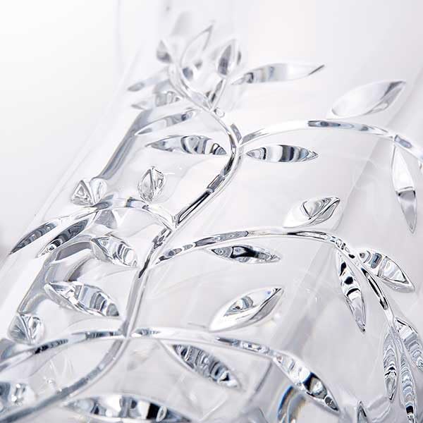 Things Remembered Vera Wang Engraved Crystal Leaf Vase