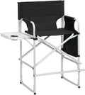 Silver White Iron Pipe Black Cloth Surface Plastic Sprayed Iron Round Pipe Director's Chair 103 * 60 * 499cm 120kg Without Carrying Bag