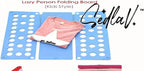 SEDLAV Plastic Shirt Folding Board Convenient Clothes Folding for Home and Travel Plastic Clothing Finishing Board Flip Folding Board-Easy for Children to Fold Clothes Quickly