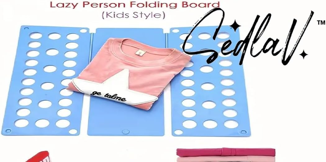SEDLAV Plastic Shirt Folding Board Convenient Clothes Folding for Home and Travel Plastic Clothing Finishing Board Flip Folding Board-Easy for Children to Fold Clothes Quickly