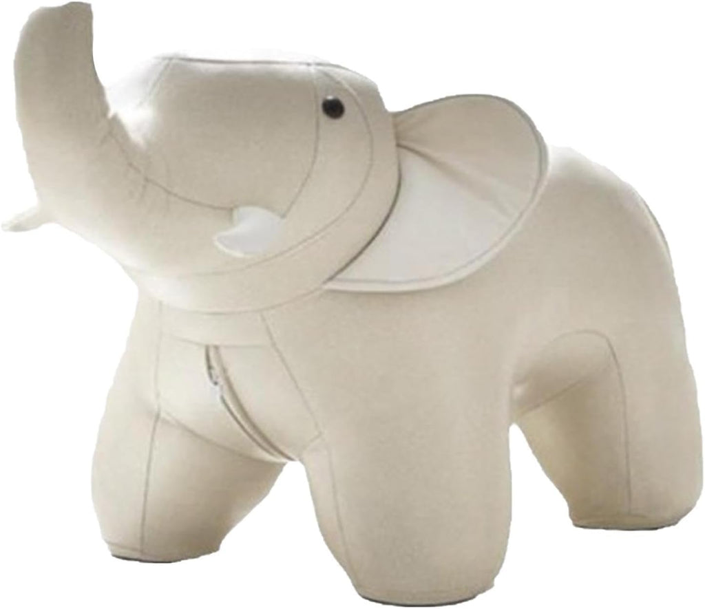Animal Footstool Sturdy Elephant Ottoman for Playroom Bedroom Living Room