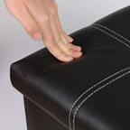 Storage Stool Footstool PU Padded Seat n Chair Storage Toy Shoes Home Footrest Footstool Comfortable and (Color : Pink)