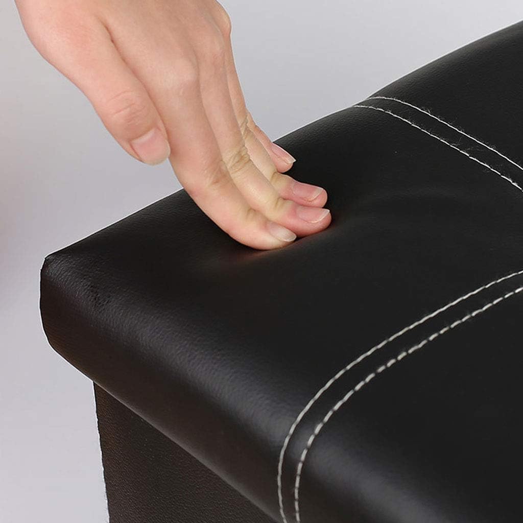 Storage Stool Footstool PU Padded Seat n Chair Storage Toy Shoes Home Footrest Footstool Comfortable and (Color : Pink)