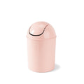 Umbra 1.25 Gallon Mini Waste Can with Removable Swing-Top Lid - Small Garbage Bin for Kitchen, Bathroom, Bedroom, Office - Compact Trash Can Fit Under Tables & Counters - Pink