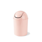 Umbra 1.25 Gallon Mini Waste Can with Removable Swing-Top Lid - Small Garbage Bin for Kitchen, Bathroom, Bedroom, Office - Compact Trash Can Fit Under Tables & Counters - Pink