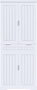 Spaco 71.65" Kitchen Pantry Cabinet,Freestanding Food Storage Cabinet with Drawer,2 Cabinets & 12 Door Shelves,Versatile Buffet Sideboard for Kitchen,Living Room.