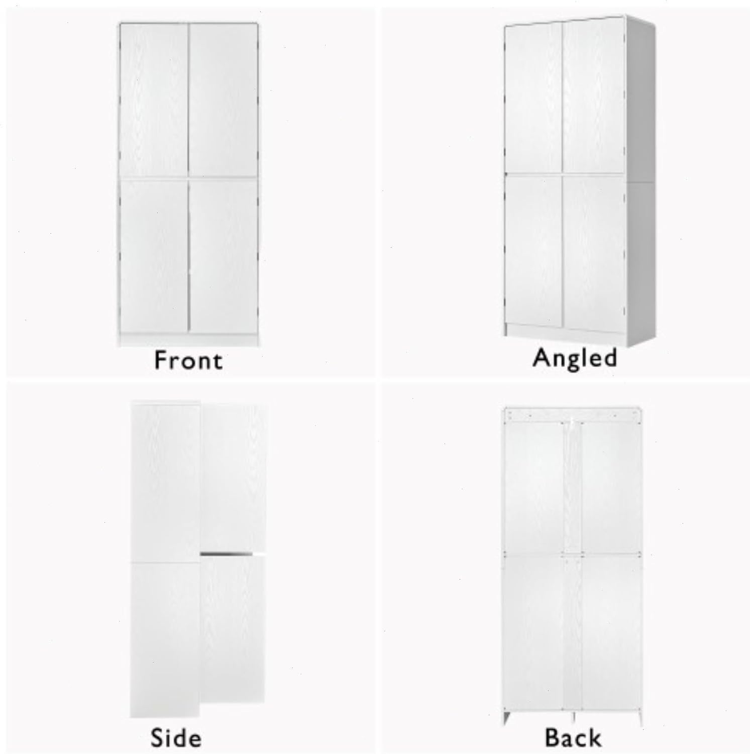 72" Kitchen Pantry Storage Cabinet with Doors and Shelves, Wood Farmhouse Pantry Storage with Barn Doors for Kitchen, Dining Room, Living Room