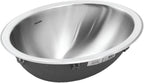 Houzer Opus Stainless Steel Bathroom Sink - 18 Inch Undermount Oval Bowl without Overflow, Durable & Versatile, Essential for Home & Apartment, Nested 10-Pack - CHT-1800-10