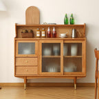 Entryway Cabinet Retro Wooden Dining Side Storage Cabinet Japanese Style Living Room Entrance Decoration Furniture Sideboard Storage Cabinet(120x42x120cm)