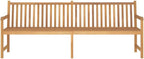 89.8 Inch Solid Teak Wood Garden Bench, Extra Large 4-Seater Outdoor Seating for Patio, Porch, Deck, and Backyard, Weather-Resistant Oiled Finish