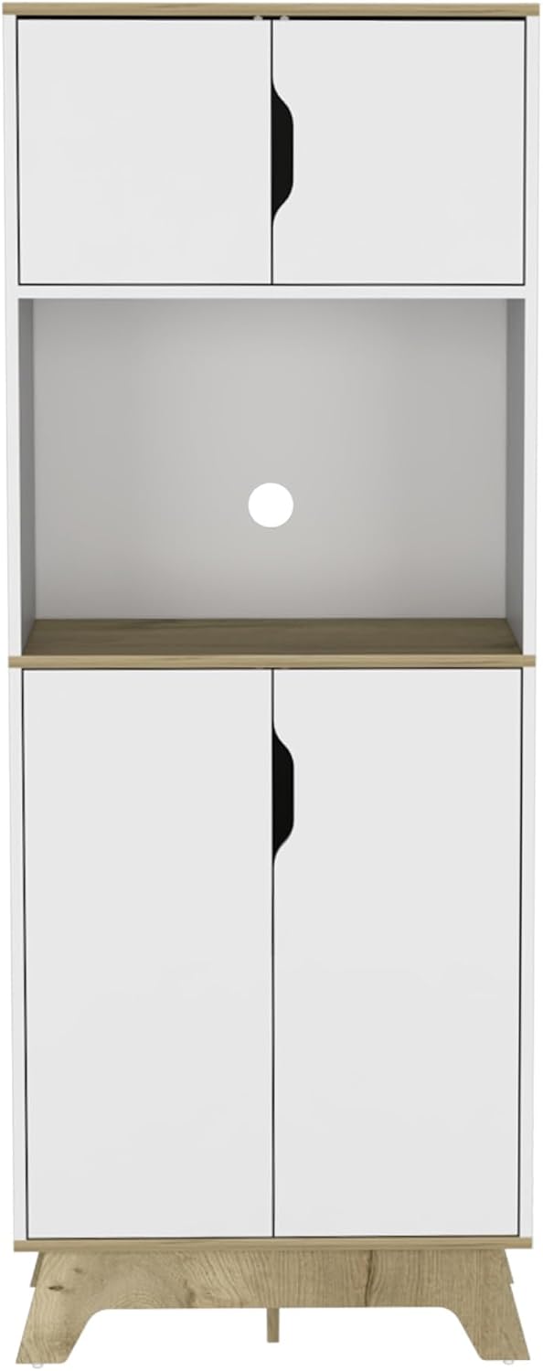 Microwave Pantry Cabinet with Drawer, Storage Sideboard Locker for Kitchen Living Room,for Kitchen Home