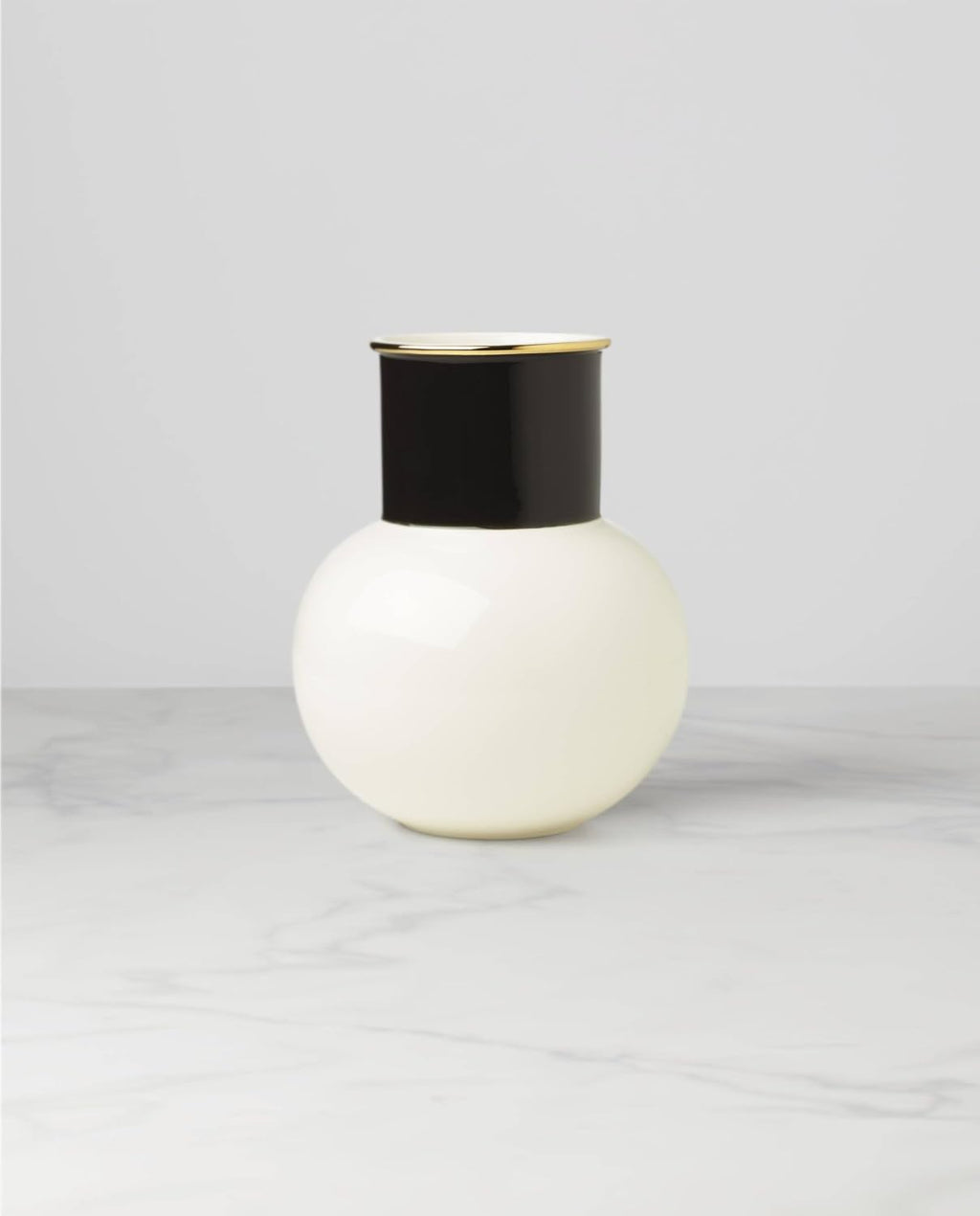 kate spade new york Make It Pop Neutral White & Black Bouquet Vase