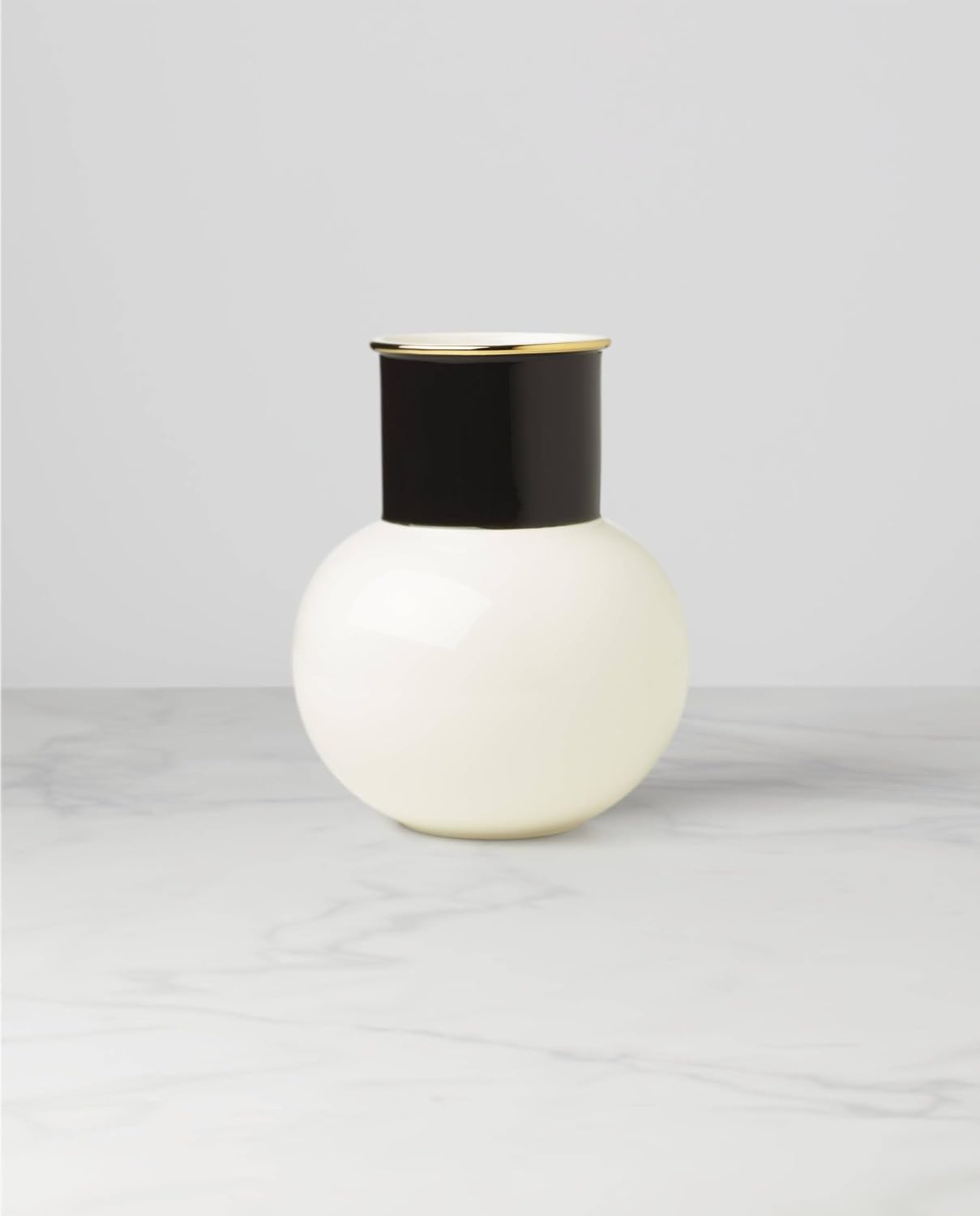 kate spade new york Make It Pop Neutral White & Black Bouquet Vase