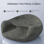 Ergonomic Meditation Cushion, Comfortable Floor Pillow for Yoga, Thick Memory Foam Floor Seat with Curved Back Support for Mindfulness Practice