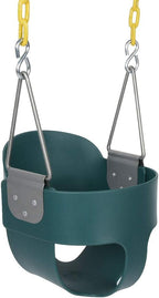 Green High Back Rocker for Kids, Sturdy Material, Safe and Comfortable, 1.5M Chains, Ready Assembled, Playground