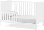 Delta Children Ruby 6-in-1 Convertible Crib & Changing Table 2-Piece Set - Greenguard Gold Certified, Bianca White