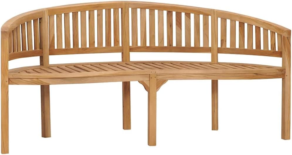 Garden Bench Natural Teak Solid Teak Wood Large Durable,Solid Teak Garden Bench for Outdoor & Indoor Use, Comfortable Seating Gatherings Patio Furniture