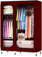 Simple Wardrobe Reinforced Thicken Cloth Sturdy Steel Frame Assembly Oxford Locker Hanging