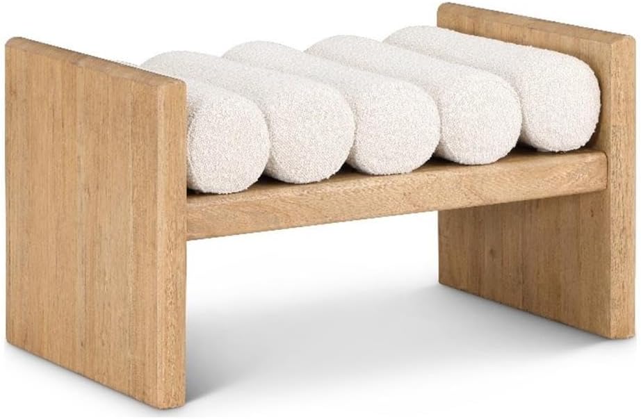 Meridian Furniture Waverly Cream Bench