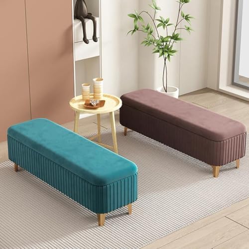 Benches Garden Bench Outdoor Patio Seating Backless Park Chair Lawn Path Slatted Seats,Pink Velvet Storage Bench with Gold Legs, Upholstered Footrest Stool for Living Room, Stylish End of Be
